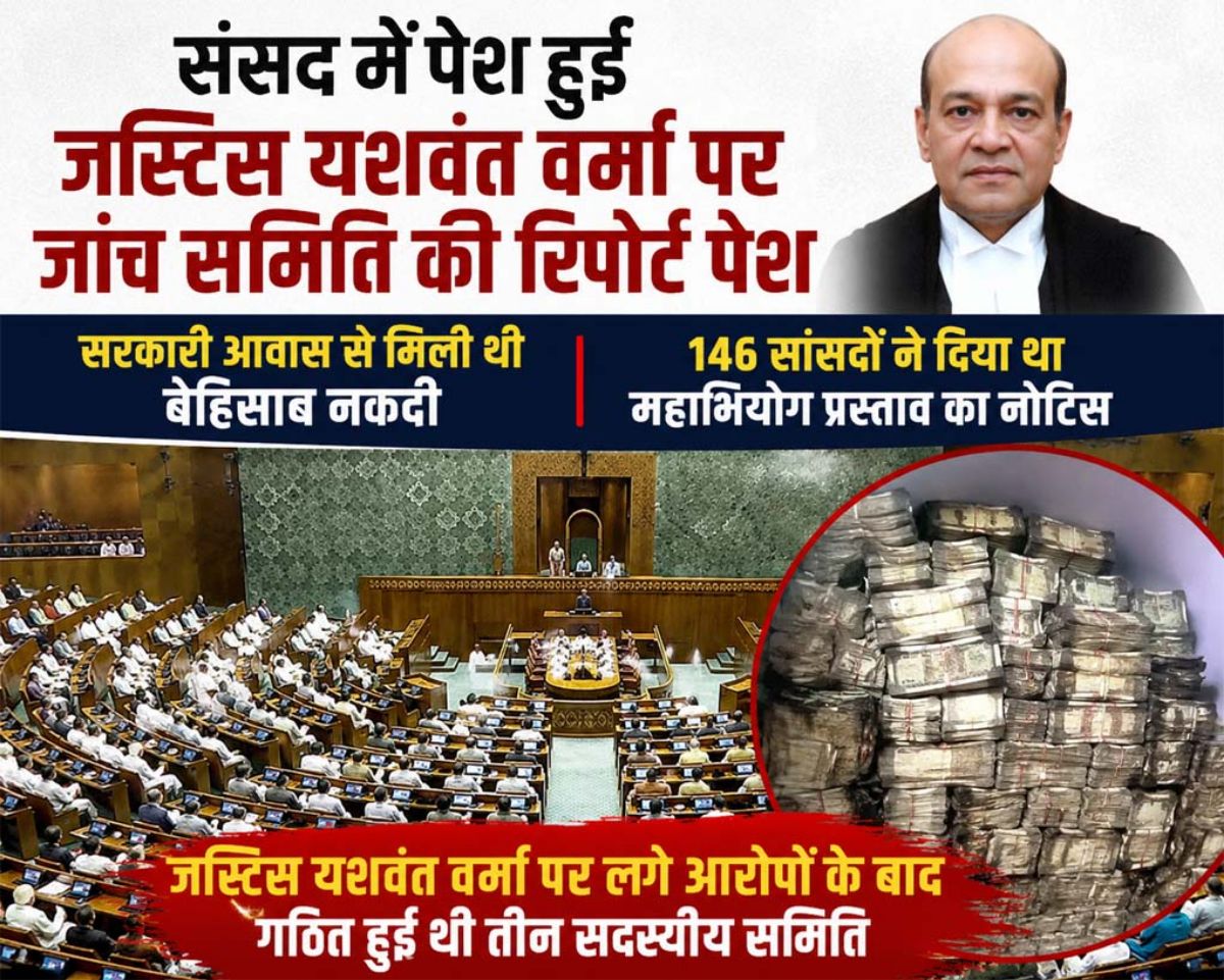 Justice Yashwant Varma News: Parliamentary Panel Holds Him Responsible in Cash-at-Residence Case